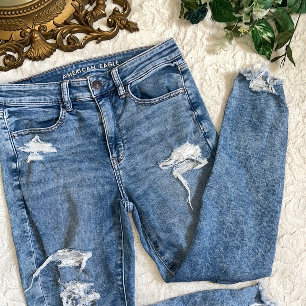 American Eagle Hi Rise Jegging Crop size 6 Short
